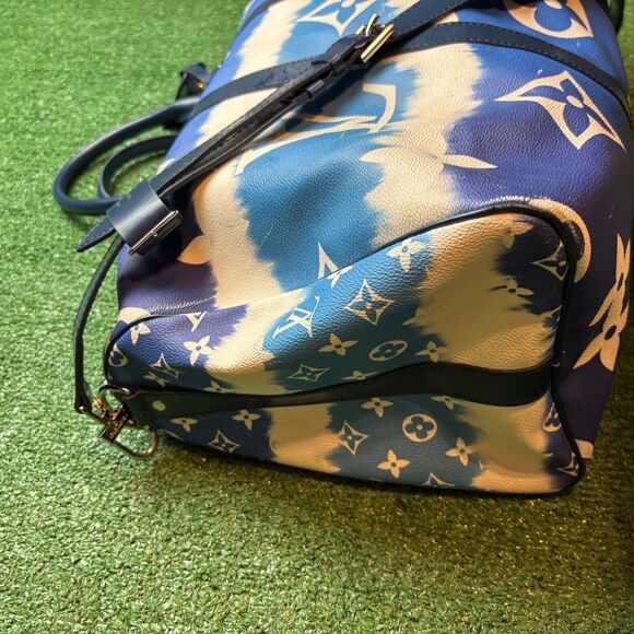 Louis Vuitton LV monogram blue Escale Keepall 50 duffle bag travel bag - Picture 11 of 12